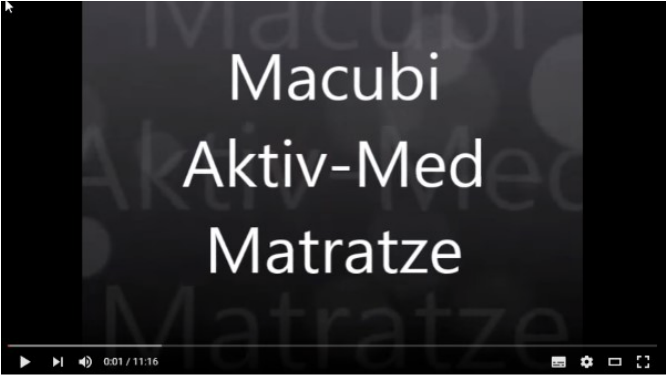 Aktiv-Med Matratze von Macubi Produkterklärung